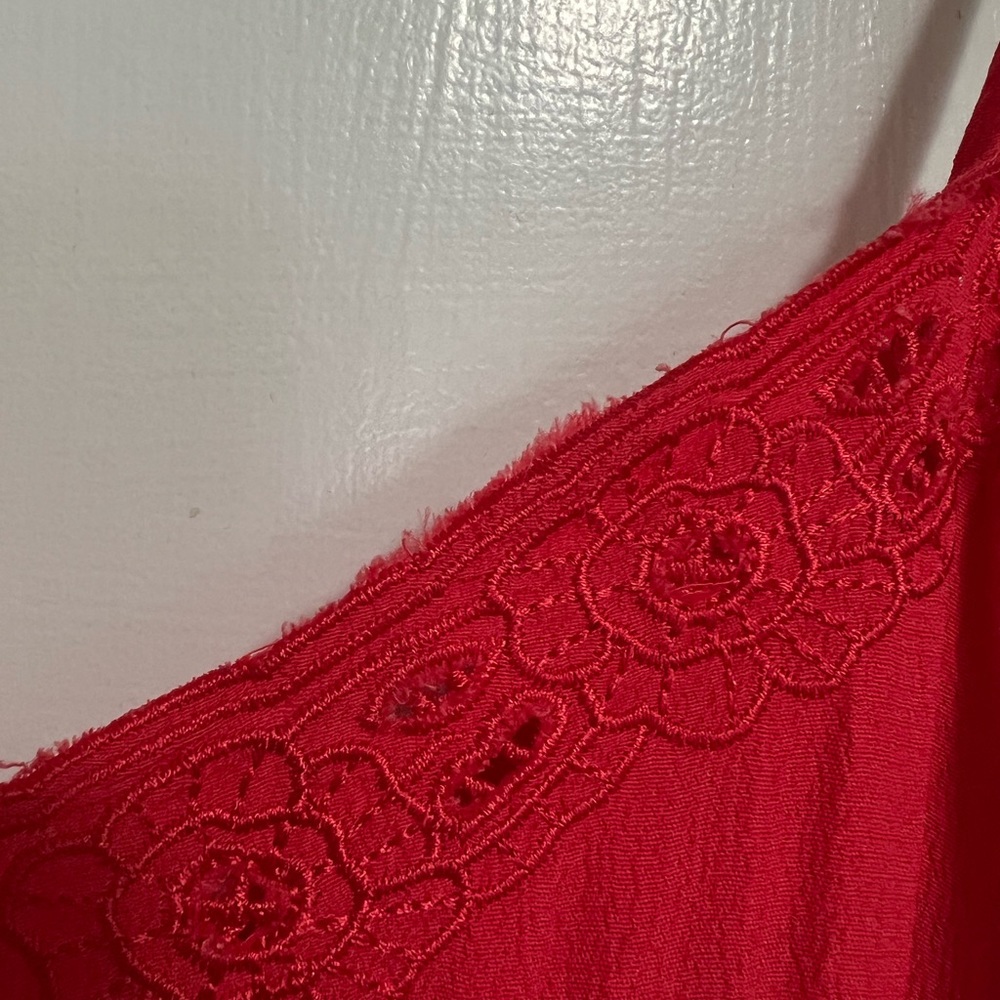 Free People Red Summer Jumpsuit 💃🏻 - Picture 4 of 7